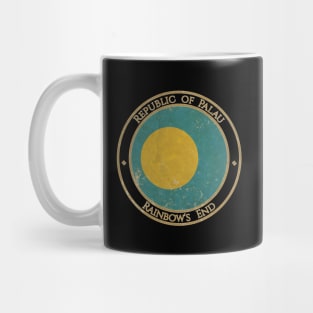 Vintage Republic of Palau Oceania Oceanian Flag Mug